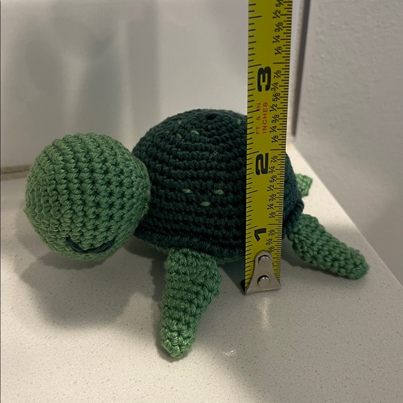 Handcrafted Sea Turtle Figure Toy Amigurumi Crochet Toy Decor Animal Ocean - Picture 10 of 10